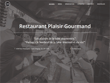 Tablet Screenshot of plaisirgourmand.com